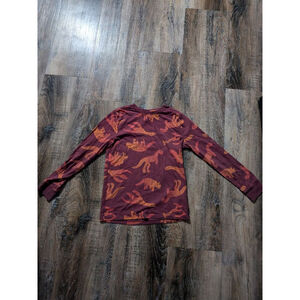 Boys' Cat & Jack Long Sleeve Shirt, Size M (8/10), Burgundy